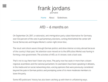 Tablet Screenshot of frankjordans.com